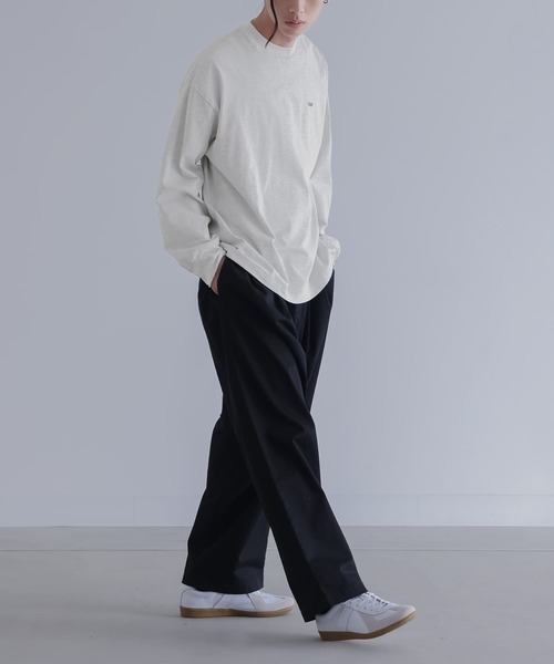 n'OrLABEL(ノアールレーベル)の「ワンポイント刺繍ロゴロンT(Tシャツ/カットソー・メンズ・ブラック/杢グレー・M/L)」の17枚目の写真