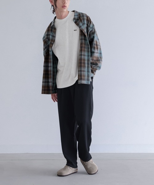 n'OrLABEL(ノアールレーベル)の「ワンポイント刺繍ロゴロンT(Tシャツ/カットソー・メンズ・ブラック/杢グレー・M/L)」の19枚目の写真
