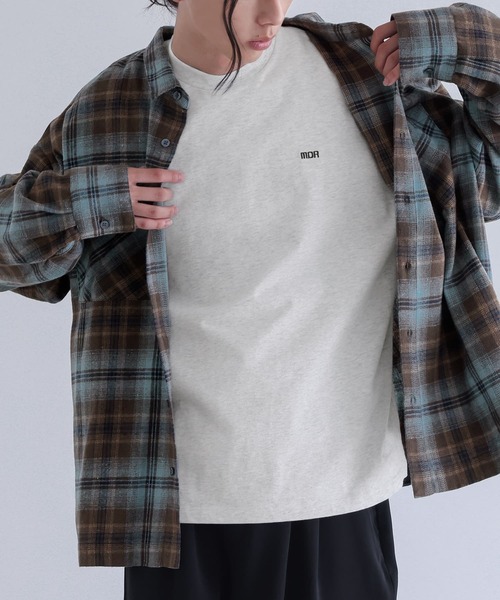 n'OrLABEL(ノアールレーベル)の「ワンポイント刺繍ロゴロンT(Tシャツ/カットソー・メンズ・ブラック/杢グレー・M/L)」の18枚目の写真