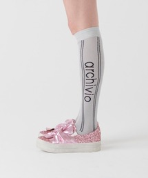 archivio（アルチビオ）の「<LADIES>ドットラインハイソックス【2024年秋冬】（ソックス/靴下）」