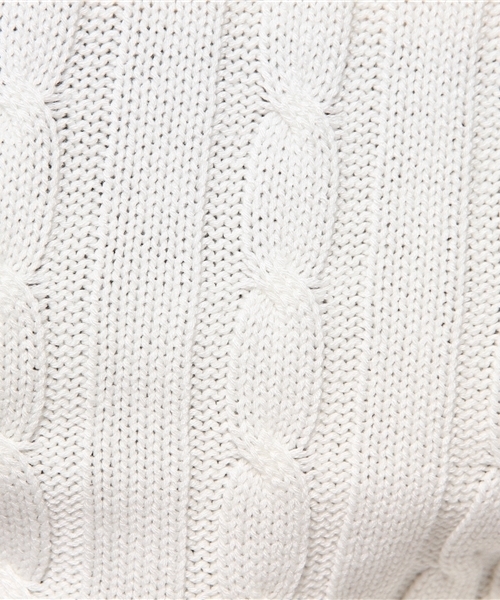 AZUL by moussy（アズールバイマウジー）の「ミリオンホットケーブルR/N長袖PO（ニット/セーター・レディース・オフホワイト/キャメル/トップグレー/ネイビー/ブラック・X-LARGE/SMALL/MEDIUM/LARGE）」の13枚目の写真