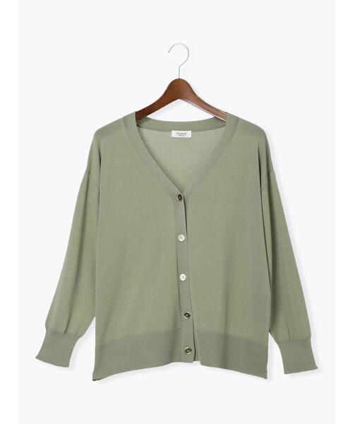 Te chichi TERRASSE（テチチテラス）の「【接触冷感】Vネックカーディガン（カーディガン/ボレロ・レディース・グレー/カーキ/ブラウン/ブラック・F）」の12枚目の写真