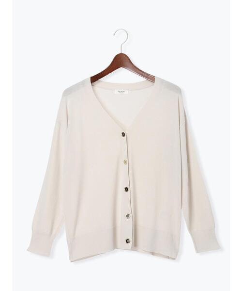 Te chichi TERRASSE（テチチテラス）の「【接触冷感】Vネックカーディガン（カーディガン/ボレロ・レディース・グレー/カーキ/ブラウン/ブラック・F）」の13枚目の写真