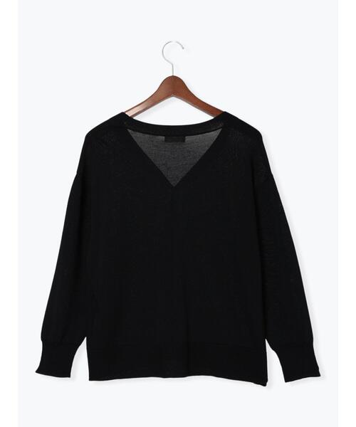 Te chichi TERRASSE（テチチテラス）の「【接触冷感】Vネックカーディガン（カーディガン/ボレロ・レディース・グレー/カーキ/ブラウン/ブラック・F）」の14枚目の写真