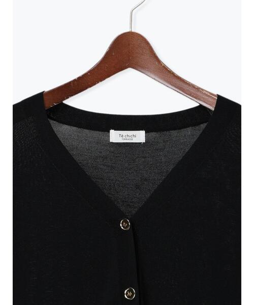 Te chichi TERRASSE（テチチテラス）の「【接触冷感】Vネックカーディガン（カーディガン/ボレロ・レディース・グレー/カーキ/ブラウン/ブラック・F）」の15枚目の写真