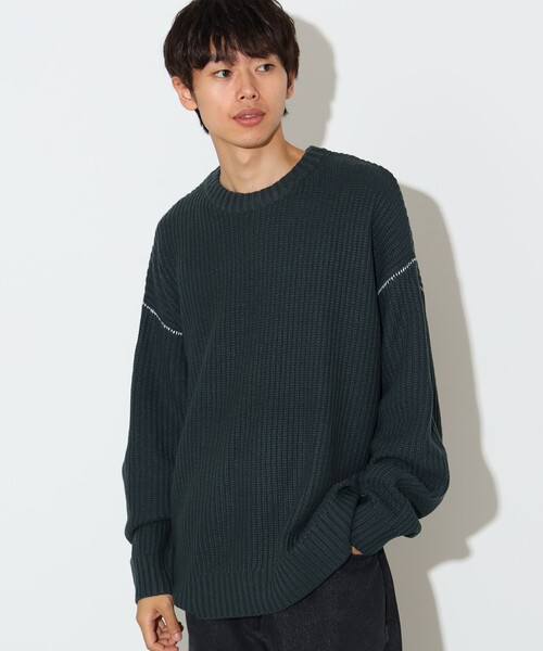 セール】カタアゼ ビッグ クルーネック ニット【ユニセックス