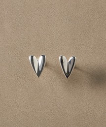 【SV】ハートフープピアス