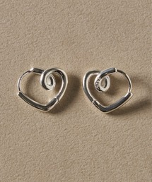 ROZY（ロージィー）の「【SV】ハートフープピアス（ピアス（両耳用））」
