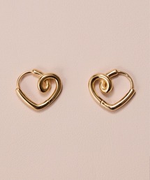【SV】ハートフープピアス