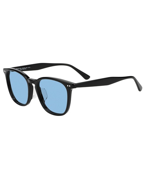 SUNCUTGlasses/UV100%CUT ウェリントン型 サングラス 黒縁 大きめ