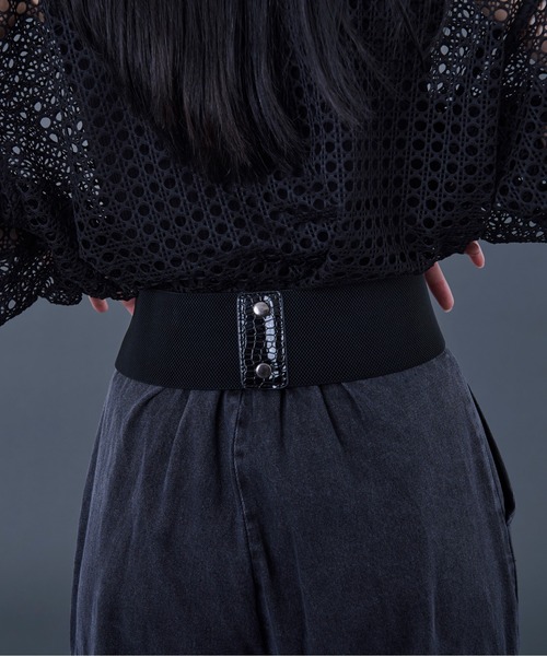 rokh &  ウールブレンド ベルテッドコルセットトップス H&M rokh ウールブレンド ベルテッドパンツ 36 twice ミナ着用