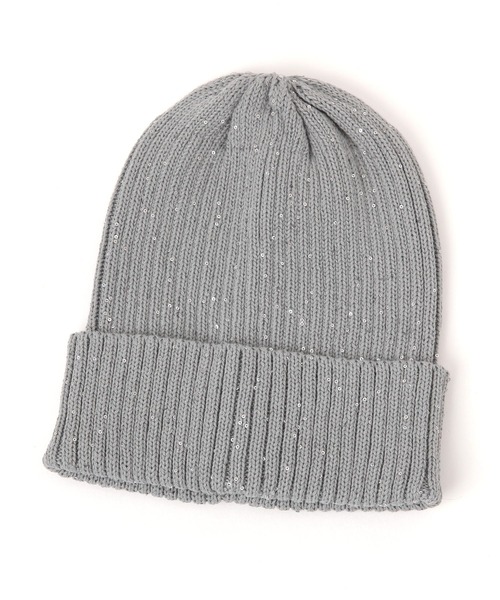 LAKOLE(ラコレ)の「スパンコールニットワッチ / 135577(ニットキャップ/ビーニー・レディース・オフホワイト/グレー/ブラック/ライトグリーン・FREE)」の18枚目の写真