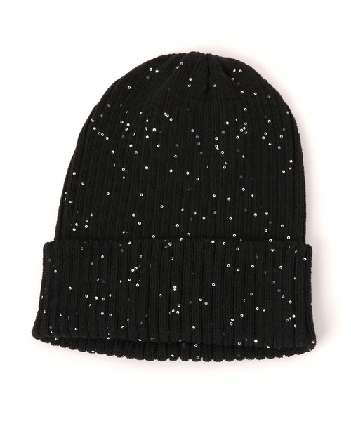 LAKOLE(ラコレ)の「スパンコールニットワッチ / 135577(ニットキャップ/ビーニー・レディース・オフホワイト/グレー/ブラック/ライトグリーン・FREE)」の19枚目の写真