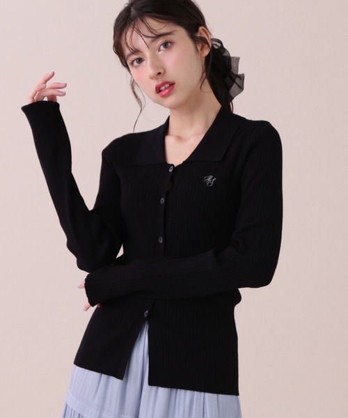 JILL by JILL STUART(ジルバイジルスチュアート)の「◇スキッパーカーデトップス(ニット/セーター・レディース・グレー系その他/ブラック/バイオレット/ホワイト系その他・FREE)」の8枚目の写真