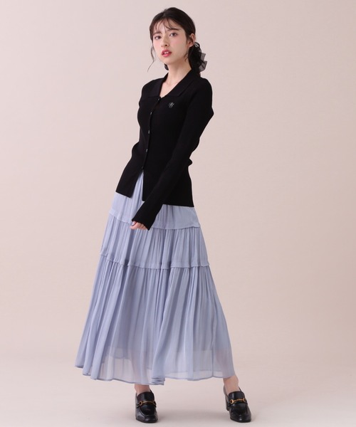 JILL by JILL STUART(ジルバイジルスチュアート)の「◇スキッパーカーデトップス(ニット/セーター・レディース・グレー系その他/ブラック/バイオレット/ホワイト系その他・FREE)」の12枚目の写真