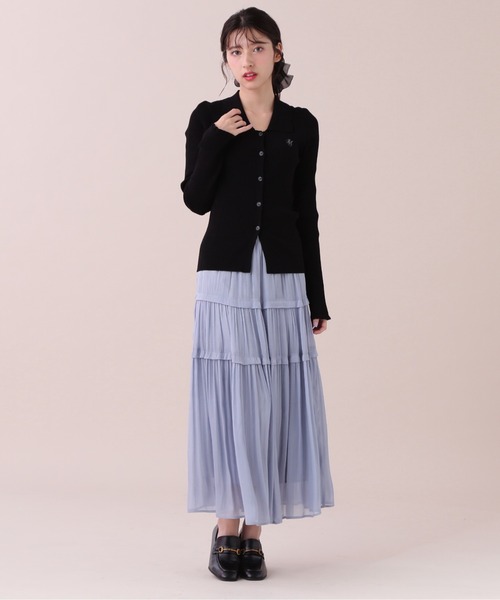 JILL by JILL STUART(ジルバイジルスチュアート)の「◇スキッパーカーデトップス(ニット/セーター・レディース・グレー系その他/ブラック/バイオレット/ホワイト系その他・FREE)」の13枚目の写真