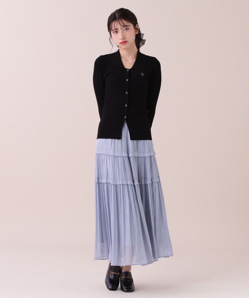 JILL by JILL STUART(ジルバイジルスチュアート)の「◇スキッパーカーデトップス(ニット/セーター・レディース・グレー系その他/ブラック/バイオレット/ホワイト系その他・FREE)」の14枚目の写真