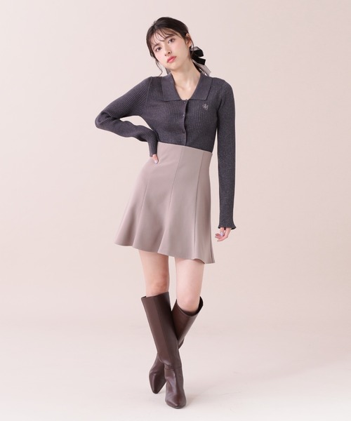 JILL by JILL STUART(ジルバイジルスチュアート)の「◇スキッパーカーデトップス(ニット/セーター・レディース・グレー系その他/ブラック/バイオレット/ホワイト系その他・FREE)」の22枚目の写真