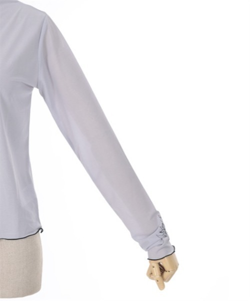 axesfemmeポエティックロータスタトゥー風シアープルオーバー セール】ロータスタトゥー風シアープルオーバー（Tシャツ