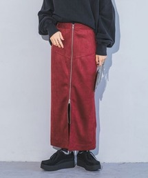 レッド ZIPファスナー タイトスカート sサイズ　ジーナシス　JENASIS JEANASIS（ジーナシス）｜スカート（レッド系）一覧 - WEAR