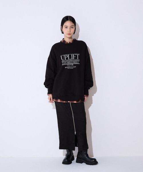 okakoページ ヌバックライクZIPナロースカート/133807（スカート）｜JEANASIS