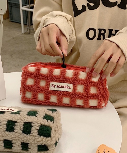 セール】FReePLACe/もこもこポーチ ペンケース X12285（ペン類