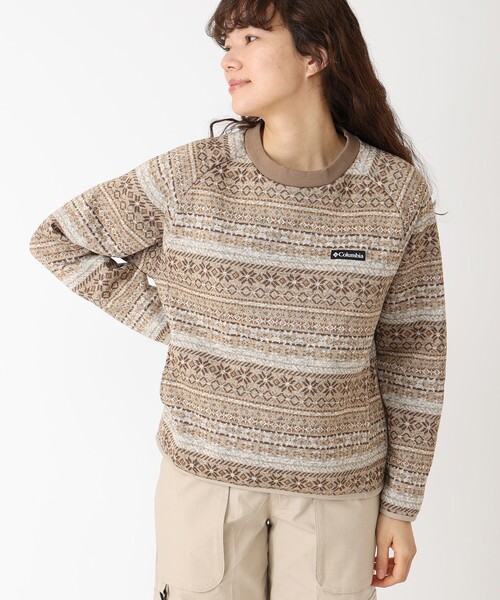 Columbia(コロンビア)の「Columbia/ ウィメンズラヴェルリッジクルーネック /コロンビア(その他トップス・レディース・ネイビー/ブラウン/ブラック/グレー/ベージュ/グレー系その他・L/XL/M/S)」の5枚目の写真