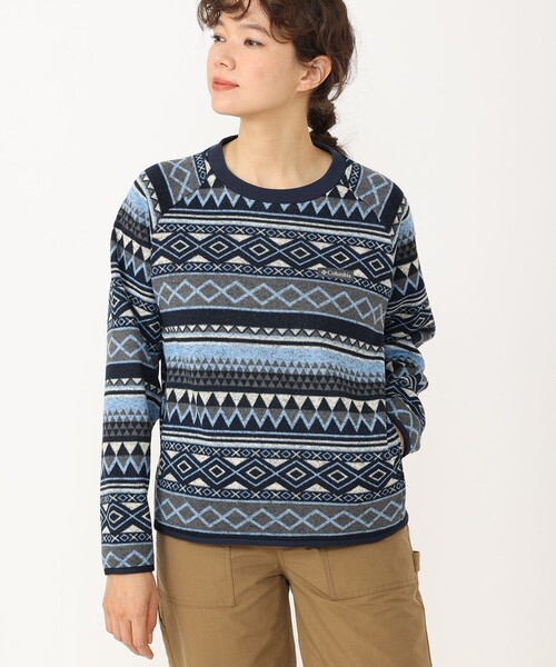 Columbia(コロンビア)の「Columbia/ ウィメンズラヴェルリッジクルーネック /コロンビア(その他トップス・レディース・ネイビー/ブラウン/ブラック/グレー/ベージュ/グレー系その他・L/XL/M/S)」の6枚目の写真