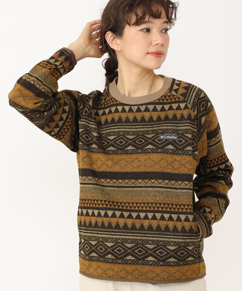 Columbia(コロンビア)の「Columbia/ ウィメンズラヴェルリッジクルーネック /コロンビア(その他トップス・レディース・ネイビー/ブラウン/ブラック/グレー/ベージュ/グレー系その他・L/XL/M/S)」の4枚目の写真