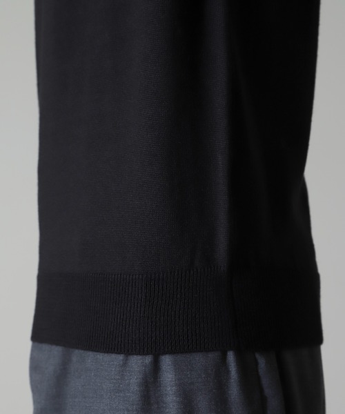 NANO universe(ナノユニバース)の「タスマニアミックスタートルニット(ニット/セーター・メンズ・ブラック/チャコール/ブラウン/ネイビー・S/M/L/XL)」の11枚目の写真