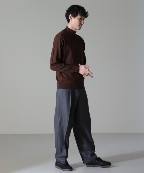 NANO universe(ナノユニバース)の「タスマニアミックスタートルニット(ニット/セーター・メンズ・ブラック/チャコール/ブラウン/ネイビー・S/M/L/XL)」の19枚目の写真