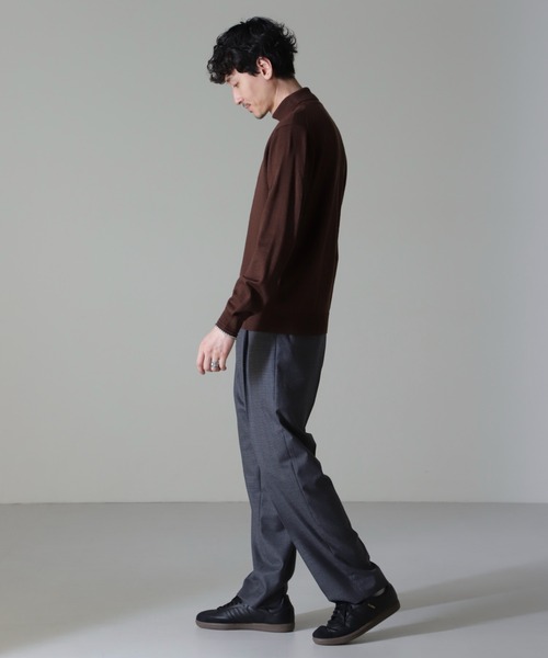 NANO universe(ナノユニバース)の「タスマニアミックスタートルニット(ニット/セーター・メンズ・ブラック/チャコール/ブラウン/ネイビー・S/M/L/XL)」の20枚目の写真