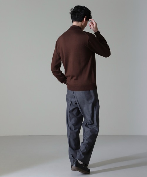 NANO universe(ナノユニバース)の「タスマニアミックスタートルニット(ニット/セーター・メンズ・ブラック/チャコール/ブラウン/ネイビー・S/M/L/XL)」の21枚目の写真