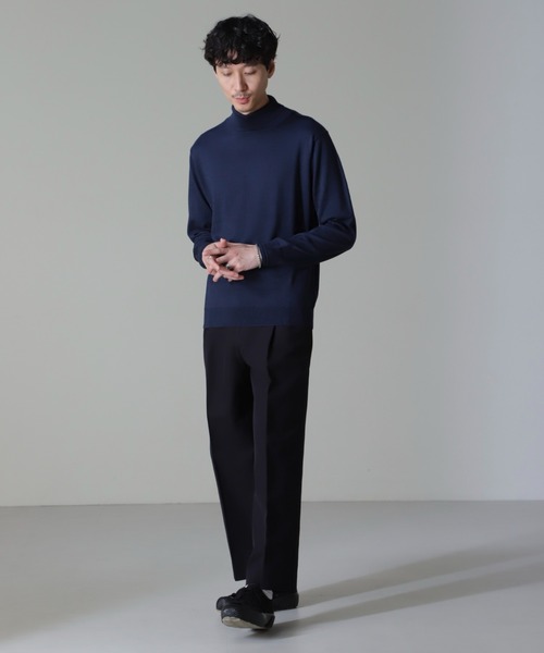 NANO universe(ナノユニバース)の「タスマニアミックスタートルニット(ニット/セーター・メンズ・ブラック/チャコール/ブラウン/ネイビー・S/M/L/XL)」の15枚目の写真