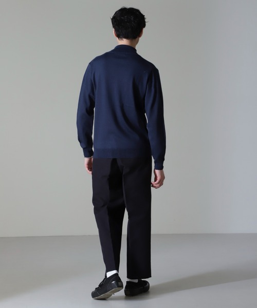 NANO universe(ナノユニバース)の「タスマニアミックスタートルニット(ニット/セーター・メンズ・ブラック/チャコール/ブラウン/ネイビー・S/M/L/XL)」の6枚目の写真