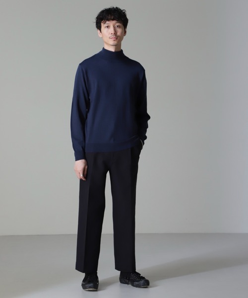 NANO universe(ナノユニバース)の「タスマニアミックスタートルニット(ニット/セーター・メンズ・ブラック/チャコール/ブラウン/ネイビー・S/M/L/XL)」の14枚目の写真