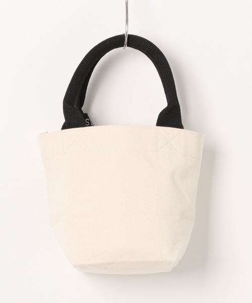 CUISINE HABITS（クイジーヌハビッツ）の「HORIZONTAL COTTON MINI TOTE デニム（トートバッグ・レディース・ネイビー・フリー）」の2枚目の写真