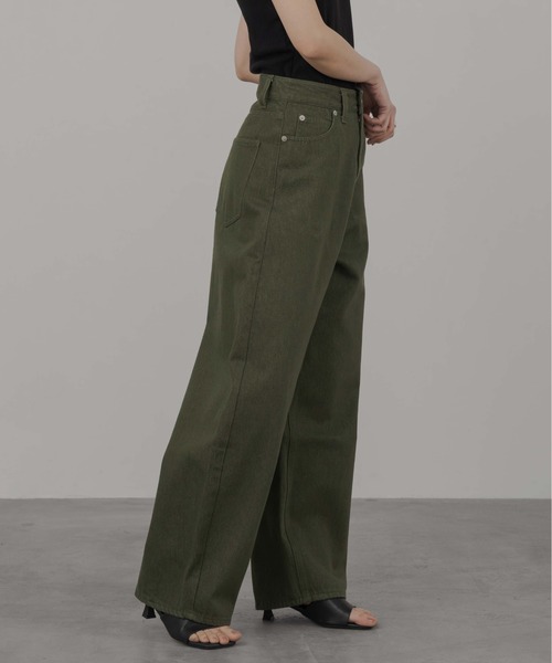 1chaku.（イッチャク）の「コクーンデニムパンツ（デニムパンツ・レディース・グレー/ブラック/ブルー/ブラウン/グリーン/ダークブラック・マルチサイズ）」の16枚目の写真