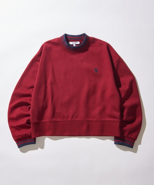 セール】【U.S. POLO ASSN.】ダブルフェイス クラシカルモックネック