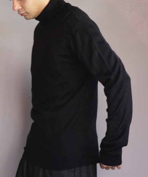 ８(eight)（エイト）の「カシミヤタッチタートルネック（ニット/セーター・メンズ・グレー系その他/杢グレー/ワイン/ネイビー/ブルー系その他/ベージュ/ホワイト/ブラック・X-LARGE/MEDIUM/SMALL/LARGE/XX-LARGE）」の18枚目の写真