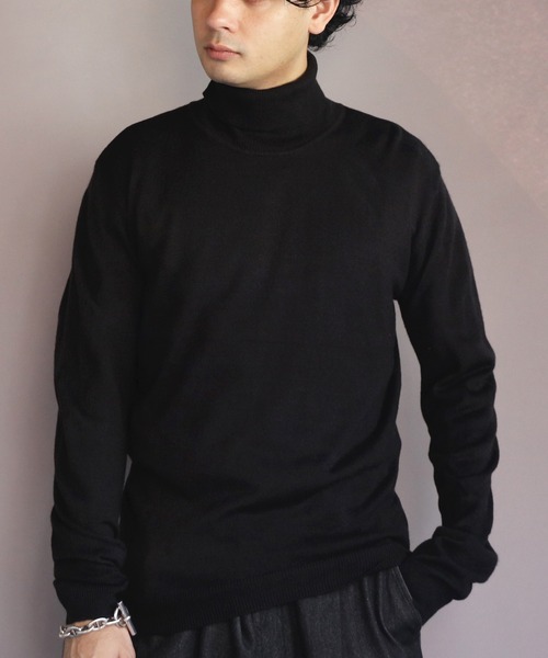 ８(eight)（エイト）の「カシミヤタッチタートルネック（ニット/セーター・メンズ・グレー系その他/杢グレー/ワイン/ネイビー/ブルー系その他/ベージュ/ホワイト/ブラック・X-LARGE/MEDIUM/SMALL/LARGE/XX-LARGE）」の19枚目の写真