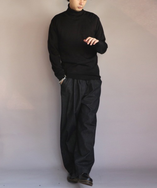 ８(eight)（エイト）の「カシミヤタッチタートルネック（ニット/セーター・メンズ・グレー系その他/杢グレー/ワイン/ネイビー/ブルー系その他/ベージュ/ホワイト/ブラック・X-LARGE/MEDIUM/SMALL/LARGE/XX-LARGE）」の20枚目の写真