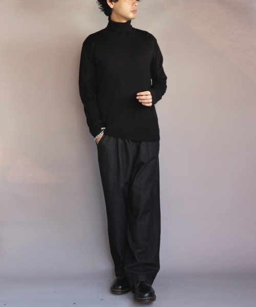 ８(eight)（エイト）の「カシミヤタッチタートルネック（ニット/セーター・メンズ・グレー系その他/杢グレー/ワイン/ネイビー/ブルー系その他/ベージュ/ホワイト/ブラック・X-LARGE/MEDIUM/SMALL/LARGE/XX-LARGE）」の22枚目の写真