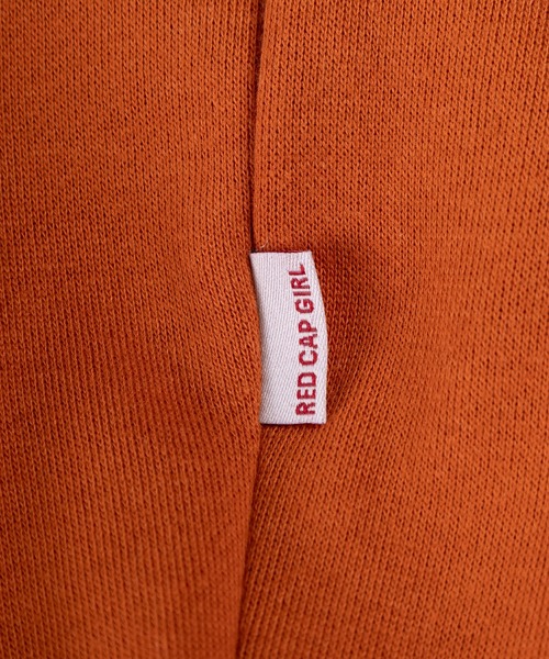 Red Cap Girl（レッドキャプガール）の「【0】【Red Cap Girl／レッドキャップガール】ワンポイント刺繍 サテン ガールデザイン フルジップフーディー オーバーサイズ ユニセックス 裏起毛 推し活（パーカー・メンズ・アッシュグレー/オレンジ/グリーン/ホワイト/ブラック・L/M）」の13枚目の写真