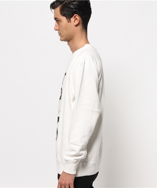 ALDIES（アールディーズ）の「Best Friend Trainer ベストフレンド イラストトレーナー（スウェット・メンズ・アイボリー/ブラック/グレー/グリーン・SMALL/LARGE/MEDIUM/X-LARGE）」の5枚目の写真