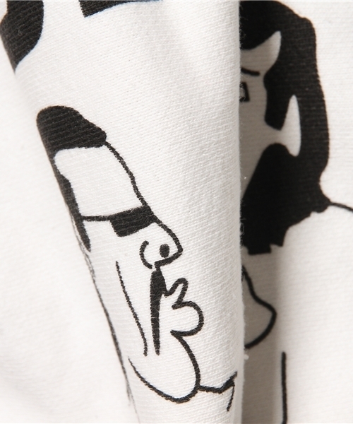 ALDIES（アールディーズ）の「Best Friend Trainer ベストフレンド イラストトレーナー（スウェット・メンズ・アイボリー/ブラック/グレー/グリーン・SMALL/LARGE/MEDIUM/X-LARGE）」の10枚目の写真