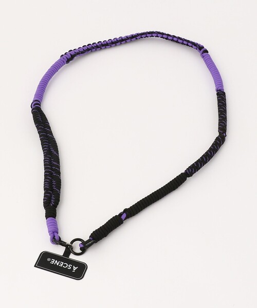 ＜A SCENE×WILD THINGS＞パラコード ショルダーストラップ（スマホグッズ）｜A SCENE（エーシーン）