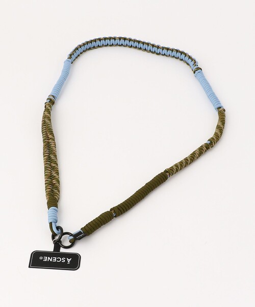 ＜A SCENE×WILD THINGS＞パラコード ショルダーストラップ（スマホグッズ）｜A SCENE（エーシーン）