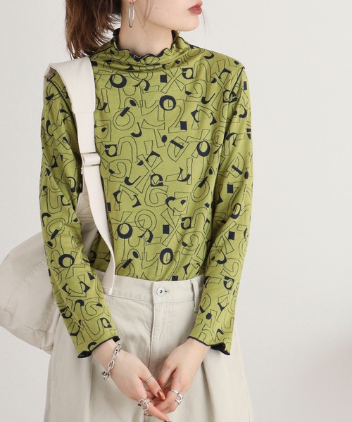 BRODIAEA(ブローディア)の「BRODIAEA リバーシブル総柄ボトルネックプルオーバー(Tシャツ/カットソー・レディース・ブルーグリーン/ネイビー/ブラック・40)」の15枚目の写真