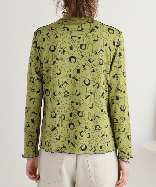 BRODIAEA(ブローディア)の「BRODIAEA リバーシブル総柄ボトルネックプルオーバー(Tシャツ/カットソー・レディース・ブルーグリーン/ネイビー/ブラック・40)」の22枚目の写真